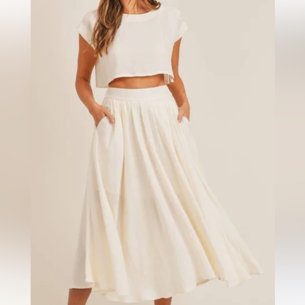 Mable top and maxi skirt set